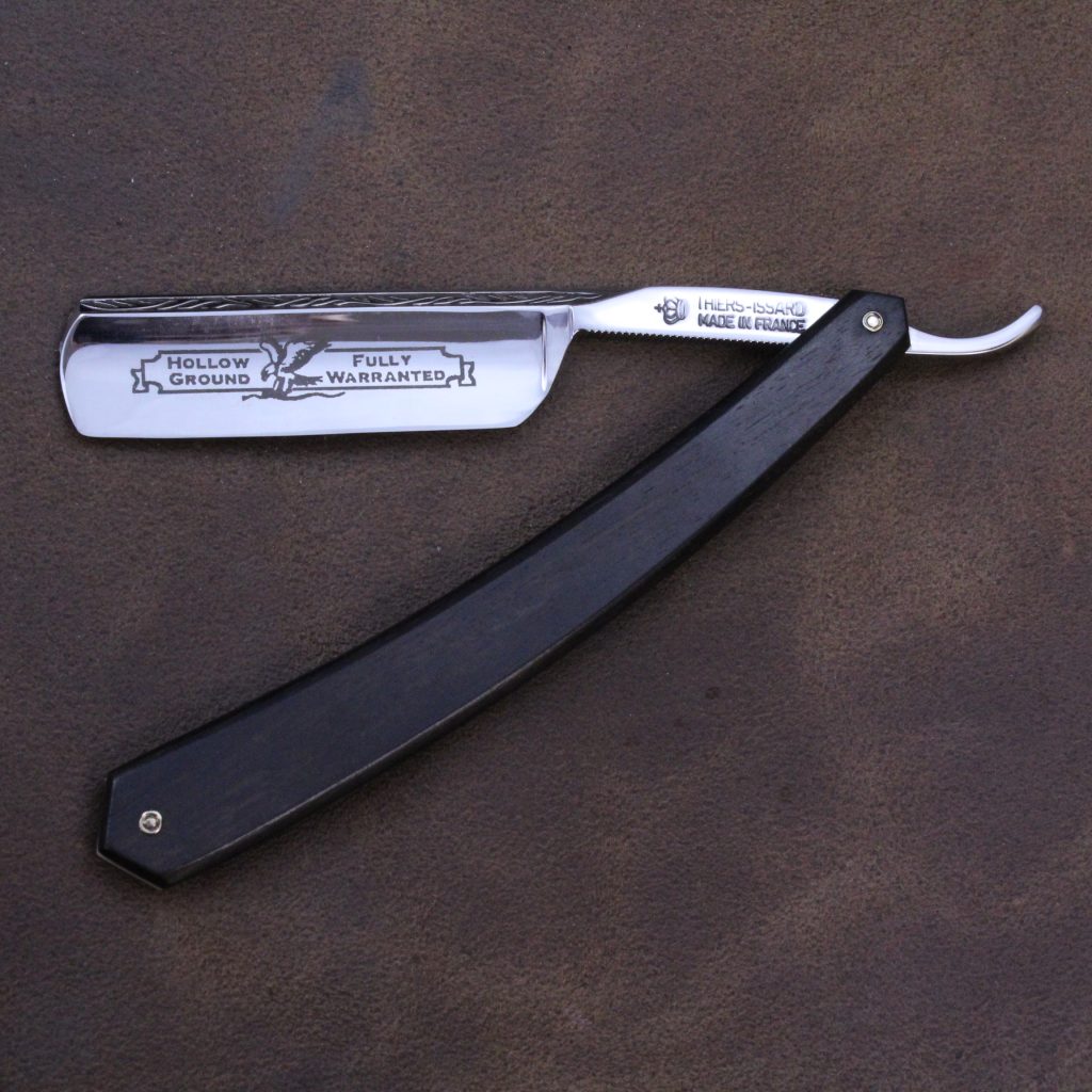 Rugged Razor Ti TI 6/8 Leaf Spine Straight Razor | The Invisible Edge
