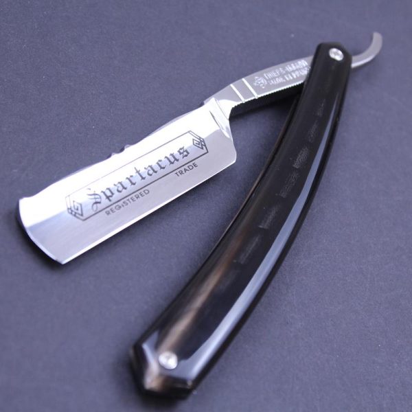 TI 6/8 Flower Black Horn Razor - Image 3