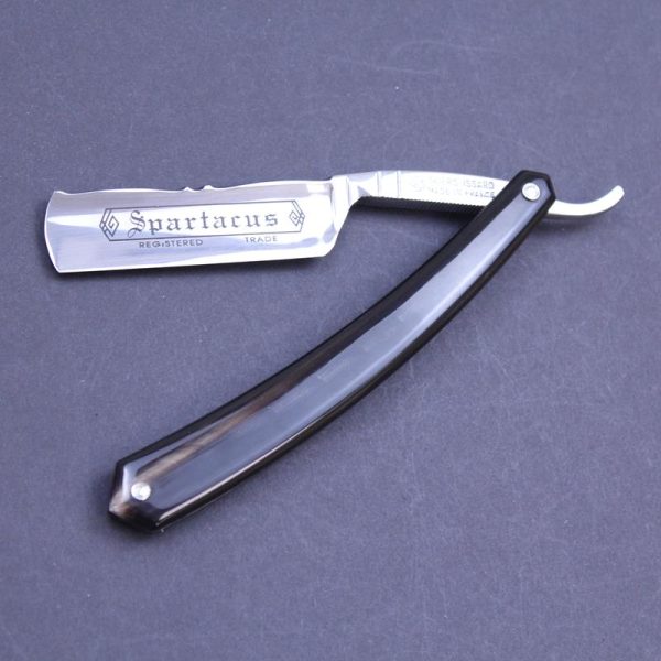 TI 6/8 Flower Black Horn Razor - Image 9