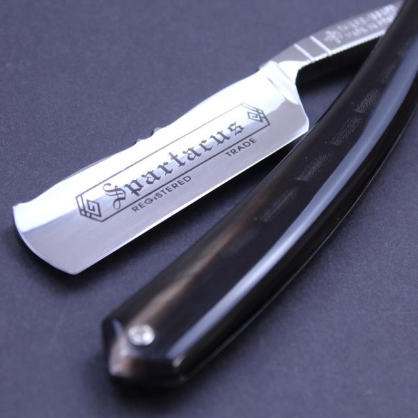TI 6/8 Flower Black Horn Razor - Image 8