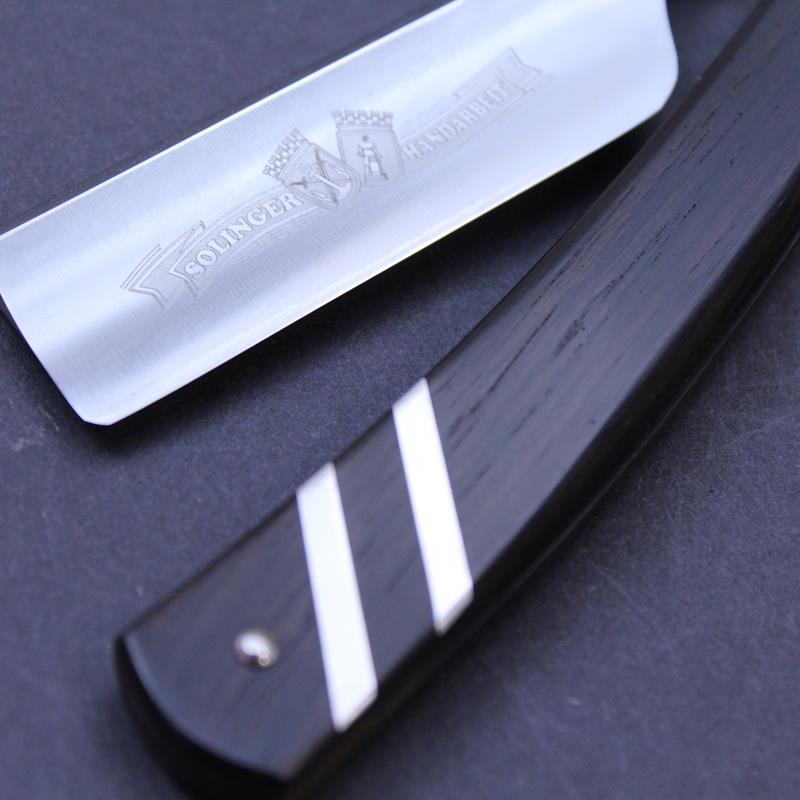 Ralf Aust 6/8 Inlaid Ebony French Point Razor - Image 3