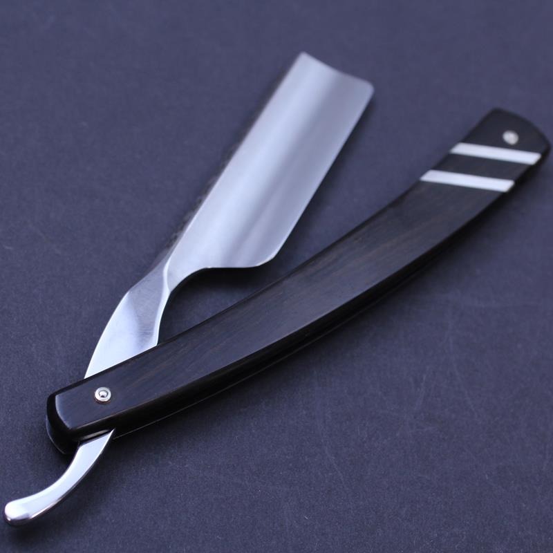 Ralf Aust 6/8 Inlaid Ebony French Point Razor - Image 8