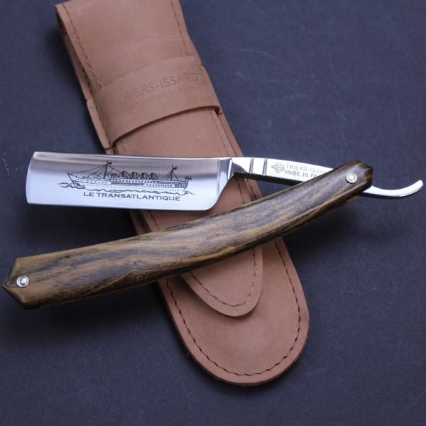 Thiers Issard 6/8 Pistachio Wood Razor with Transatlantique Jane Mark