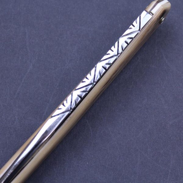 Thiers Issard Mammoth Ivory 6/8 Diamond Design Razor - Image 11