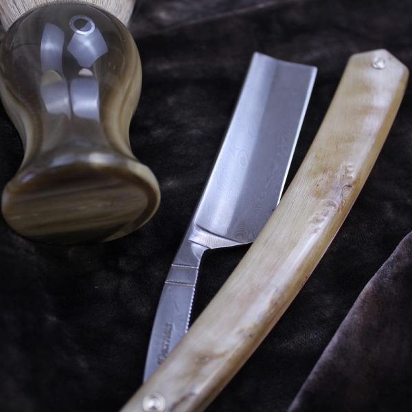 Thiers-Issard Damascus Razor In Rams Horn - Image 7