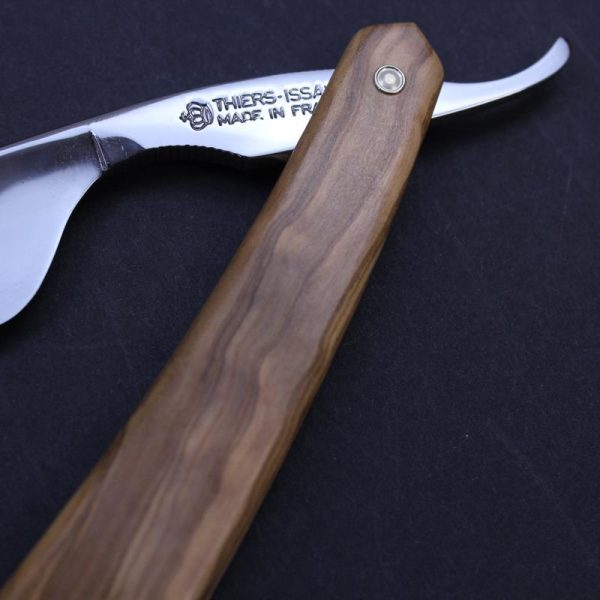 TI 7/8 Fox and Rooster Razor with Olivewood Scales - Image 5