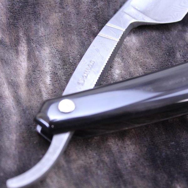 Thiers-Issard Damascus Razor In Black Horn - Image 3