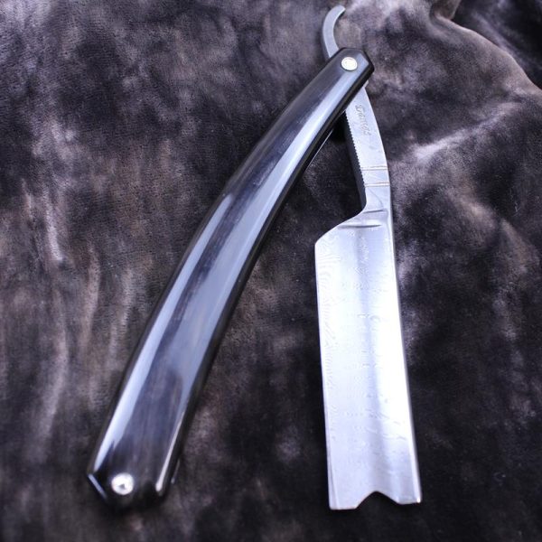 Thiers-Issard Damascus Razor In Black Horn - Image 4