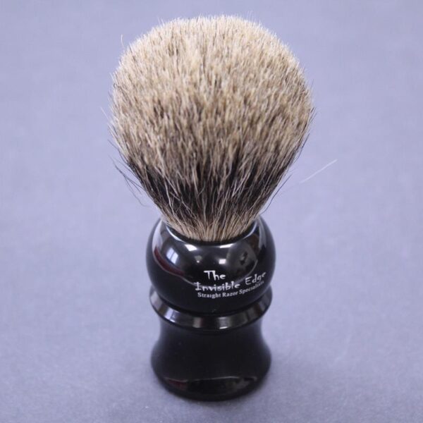 Invisible Edge Pure Badger Shaving Brush Black