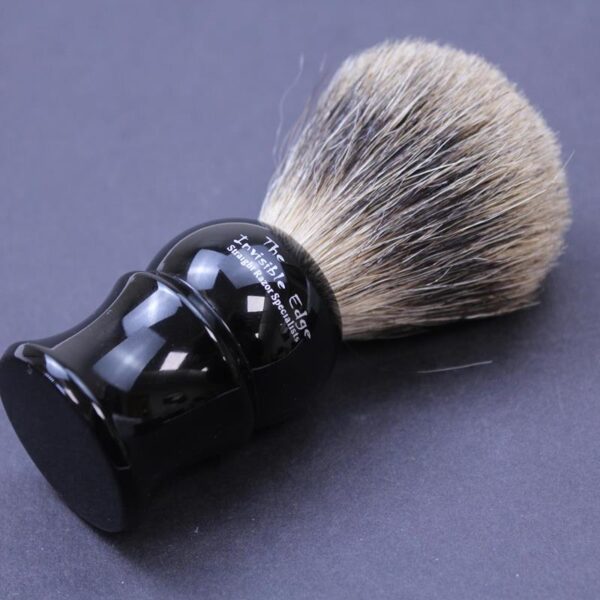 Invisible Edge Pure Badger Shaving Brush Black - Image 3