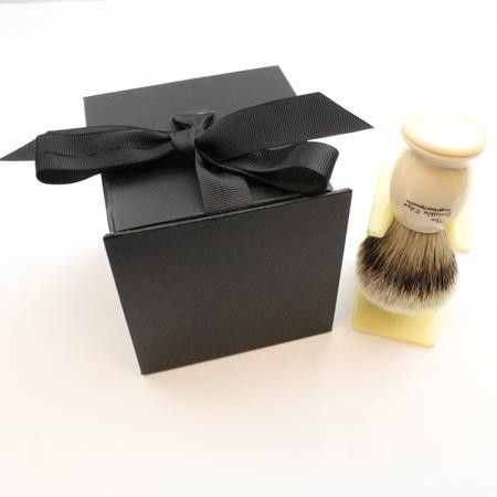Faux Ivory Silvertip Badger Brush and Stand Gift Set