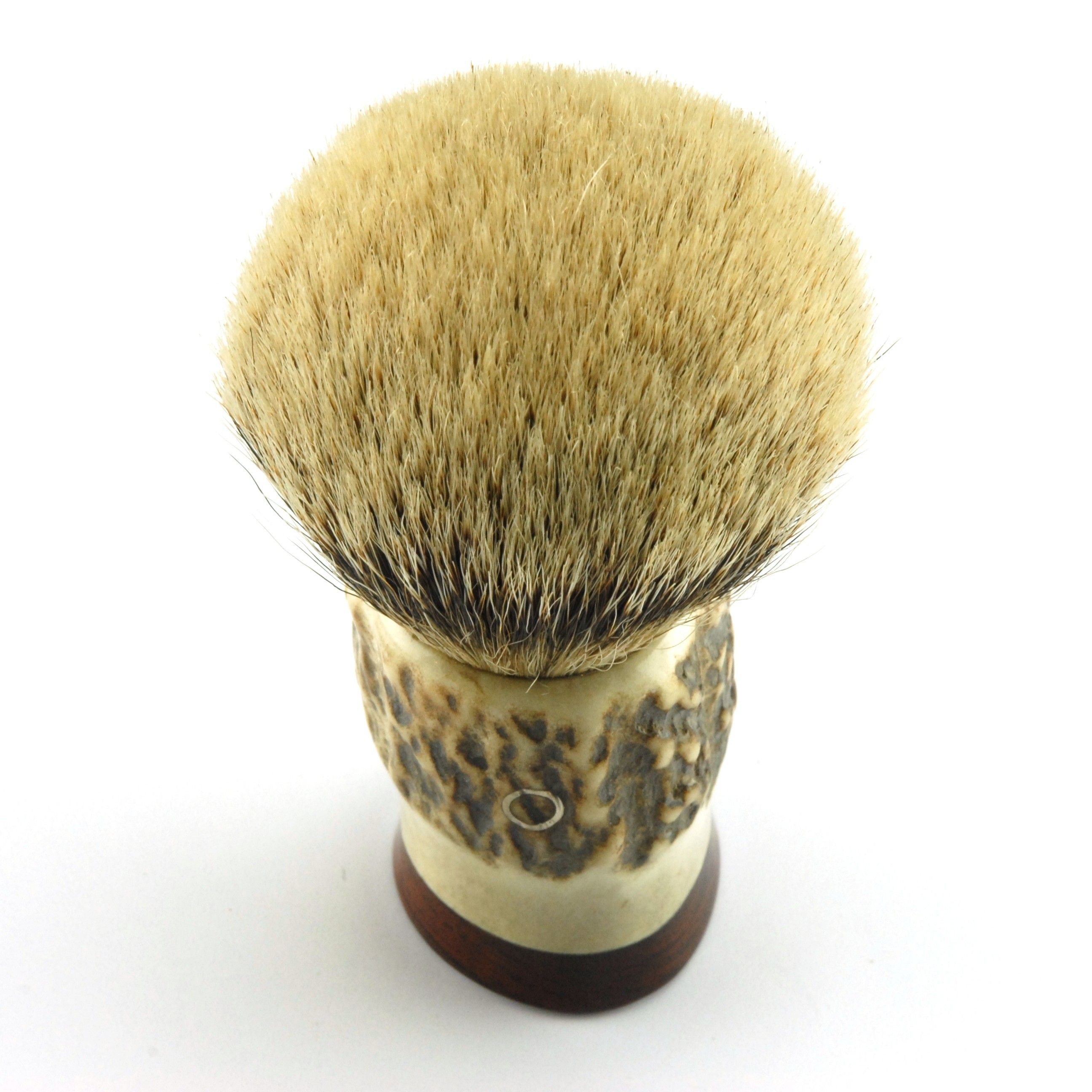 Custom Shaving Brush In Stag Antler