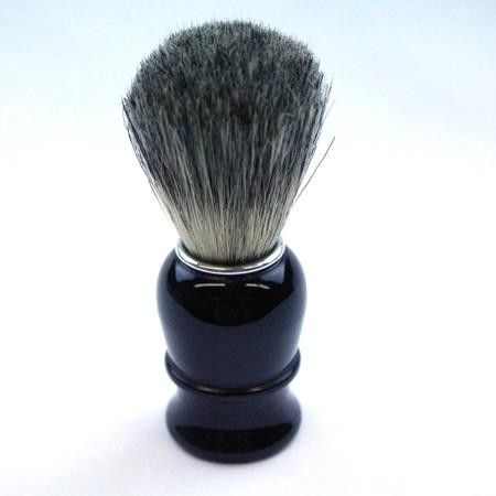 TI Pure Badger Black Plastic Shave Brush Thiers-Issard - 1