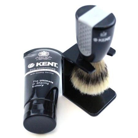 Kent "Wet Set" Brush, Stand and Shave Cream Set Kent - 2
