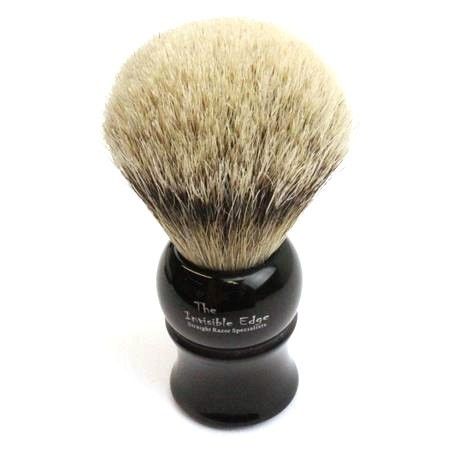 Invisible Edge Silvertip Badger Black Shaving Brush
