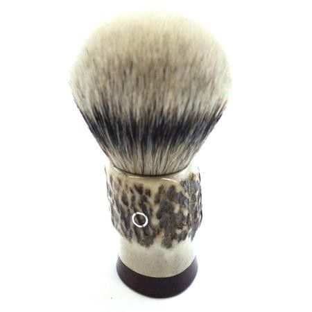 Custom Shaving Brush In Stag Antler  - 3