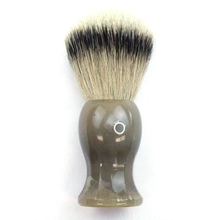 Custom Shaving Brush In Blonde Horn