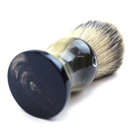 Custom Shaving Brush In Faux Blonde Horn