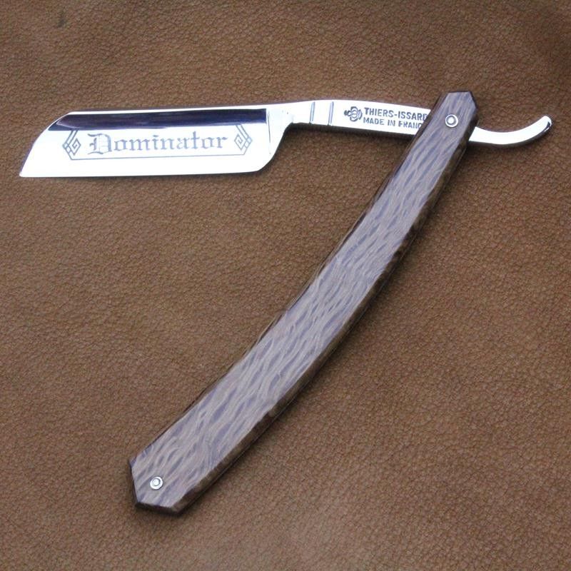 TI 5/8 Spotted Oak French Nose Razor with Dominator Mark Thiers-Issard - 2