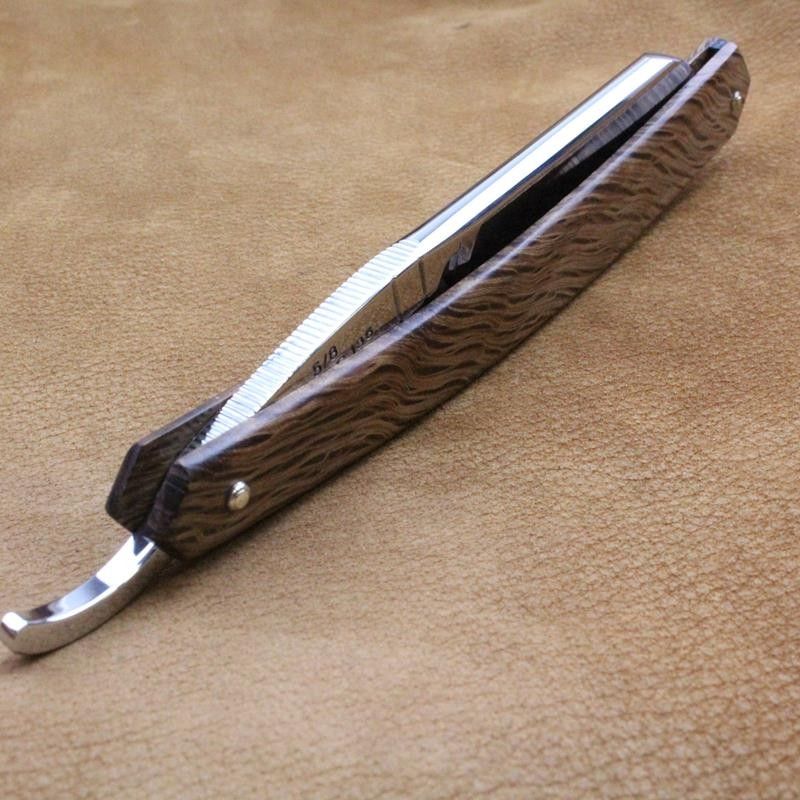 TI 5/8 Spotted Oak French Nose Razor with Dominator Mark Thiers-Issard - 7