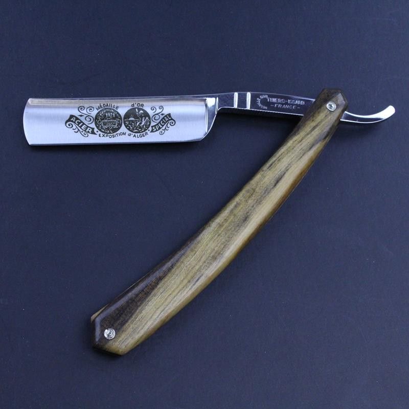 Thiers Issard 5/8 Medaille D'or Razor with Pistachio Wood scales
