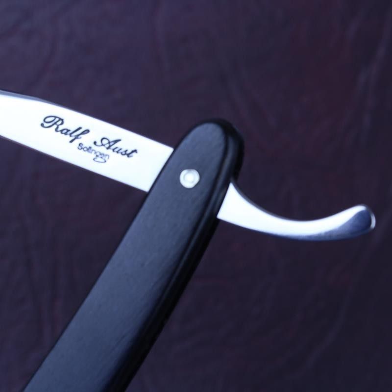 Ralf Aust 6/8 Stainless Steel Razor with African Blackwood Scales