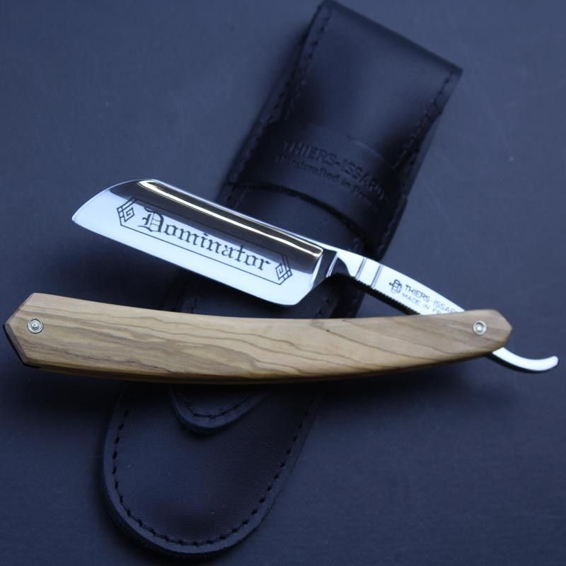 Thiers Issard 6/8 Razor with Olivewood Scales French Nose and Dominator Mark