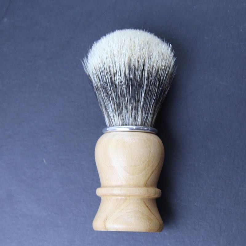 Thiers Issard Super Badger Pear Wood Horn Shave Brush Thiers-Issard - 1