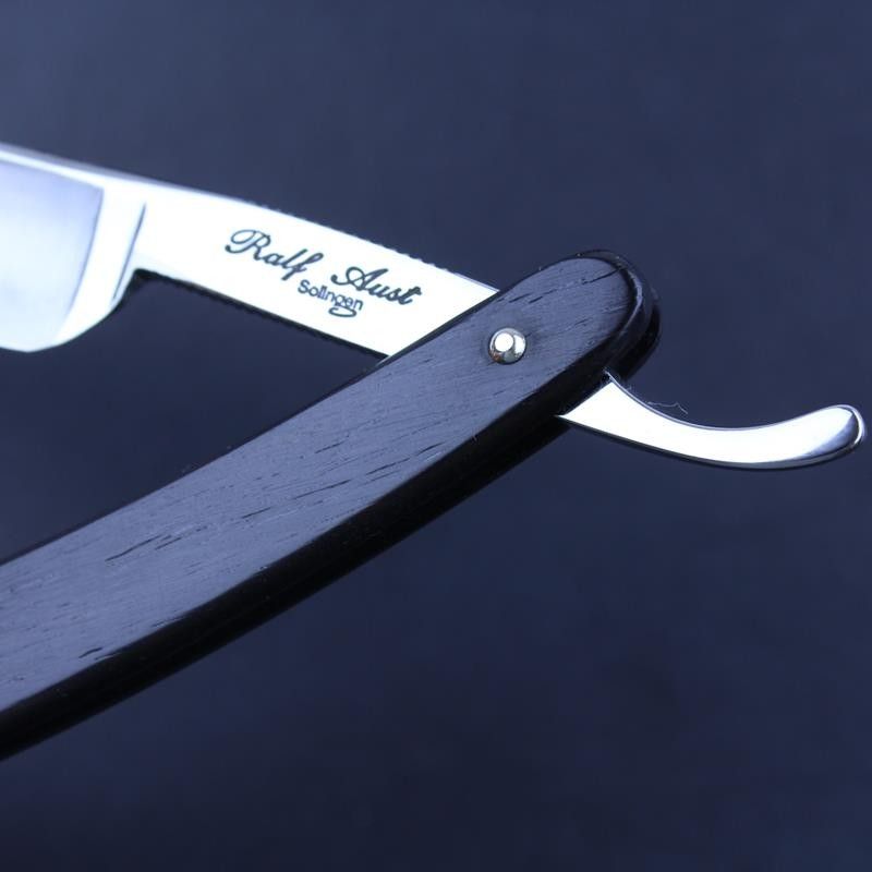 Ralf Aust 5/8 Razor with Inlaid African Blackwood Scales