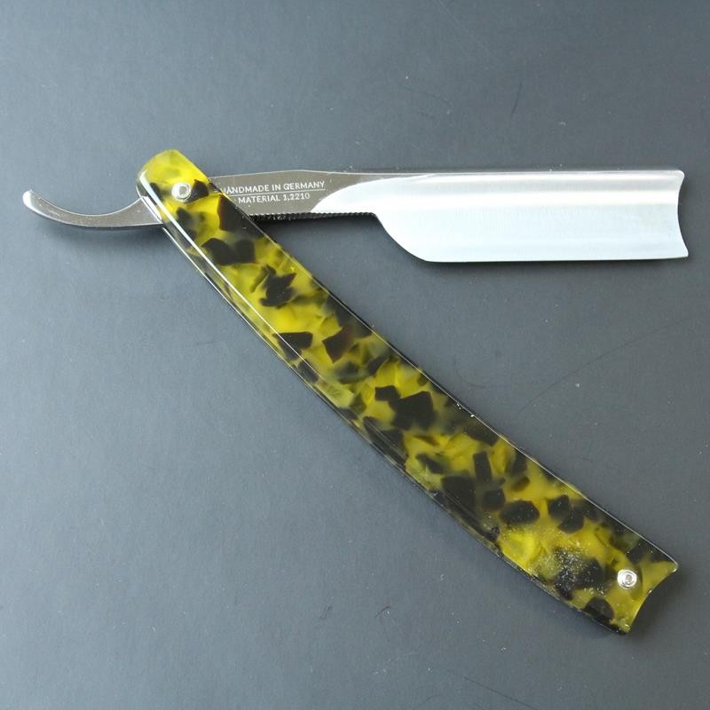 Dovo 5/8 Barbarossa Faux Tortoiseshell Carbon Steel Shavette Razor