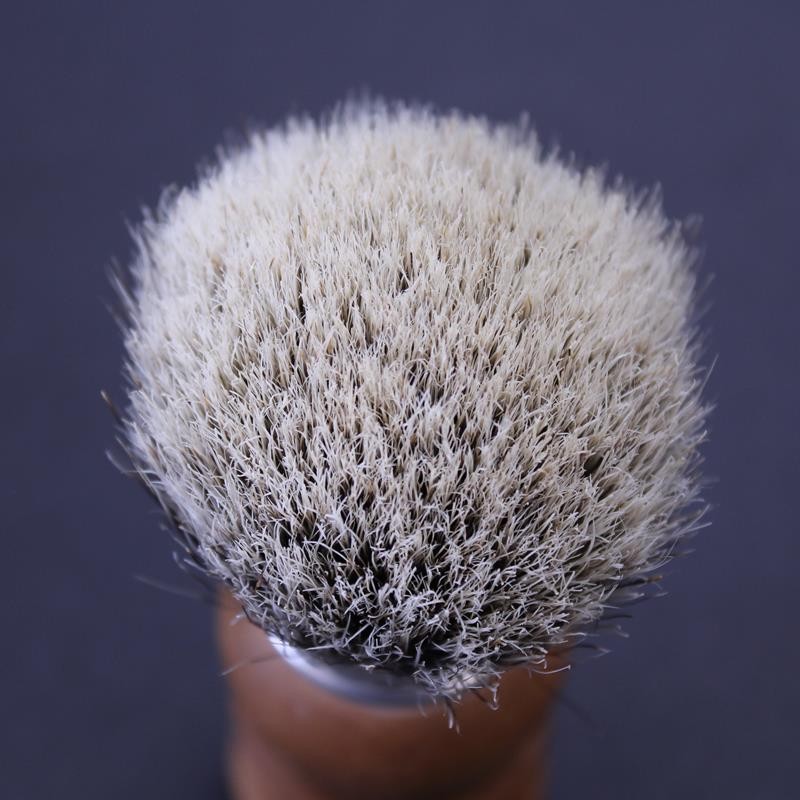 Returned Thiers Issard Badger/Boar Pear Wood Shave Brush